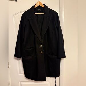 Universal Standard Harlow 2021-2022 version Wool Jacket, size L (22/24), black.
